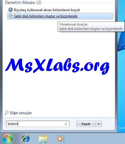 d1 - Windows 7'de Programsız Harddisk Bölmek (Resimli Anlatım) d1