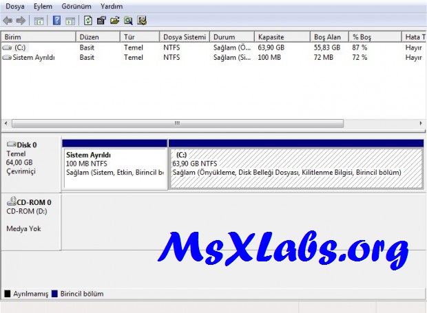 d2 - Windows 7'de Programsız Harddisk Bölmek (Resimli Anlatım) d2